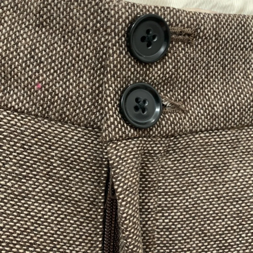 Women’s‎ Banana Republic Tweed Wide Leg Brown Trousers Size 8S EUC
